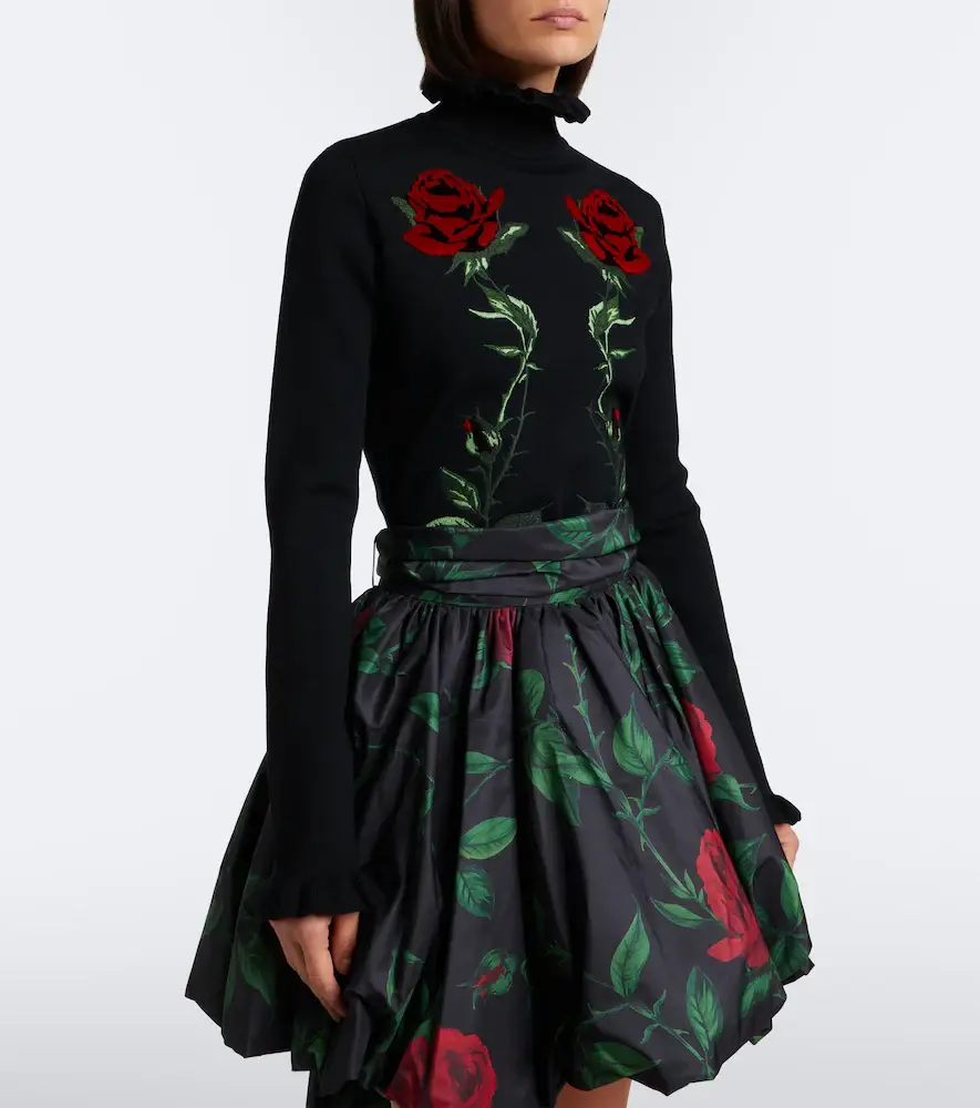BLUMARINE Embroidered ruffled virgin wool sweater | Thumbnail 5 BLUMARINE Embroidered ruffled virgin wool sweater | Thumbnail 5