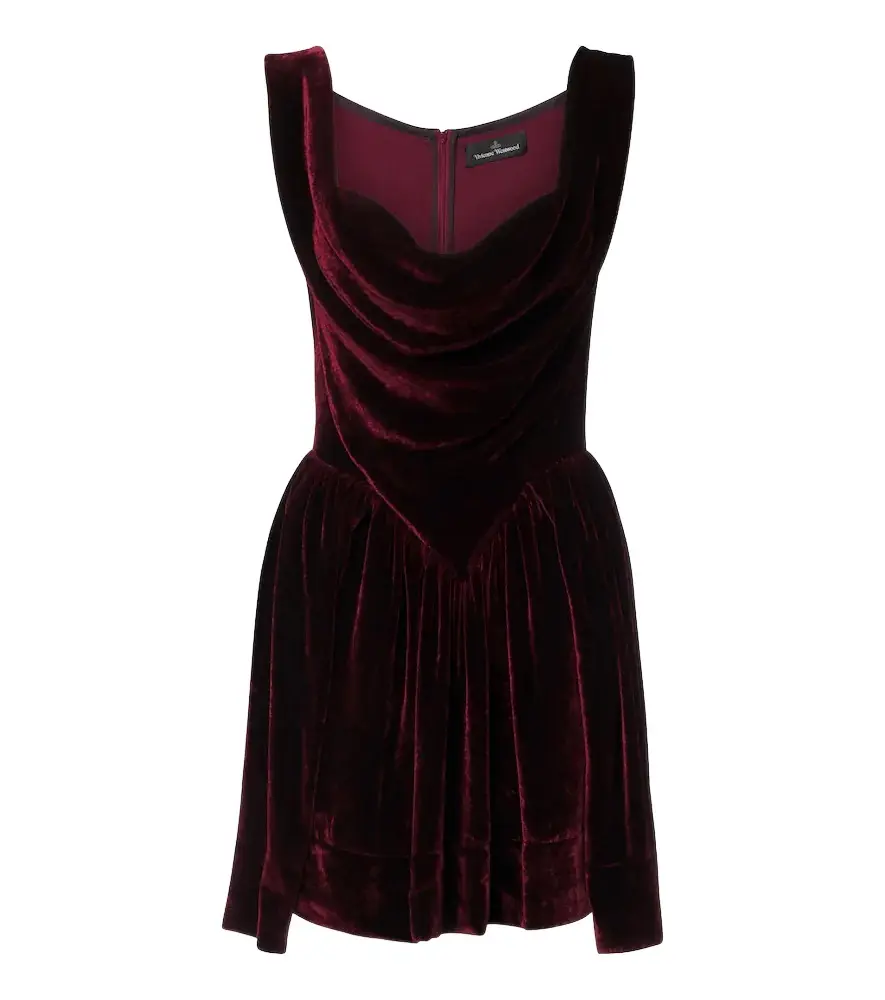 Vivienne Westwood Sunday velvet minidress