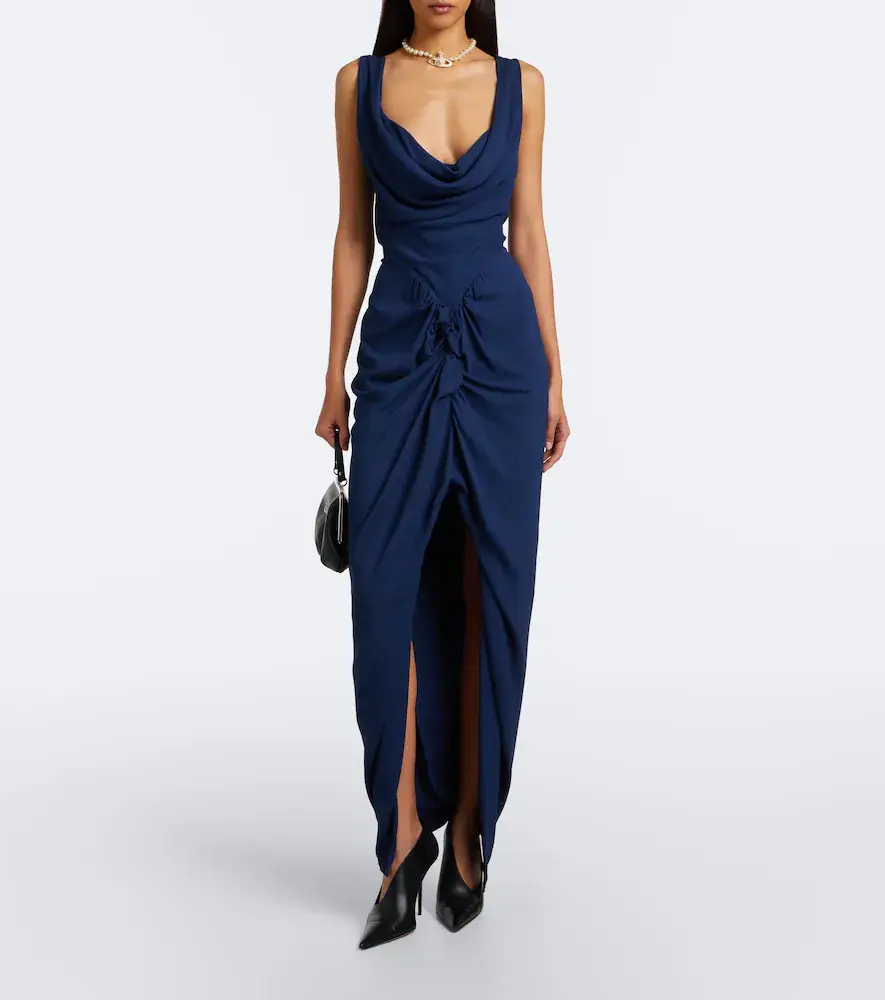 Vivienne Westwood Draped georgette gown | Thumbnail 2 Vivienne Westwood Draped georgette gown | Thumbnail 2