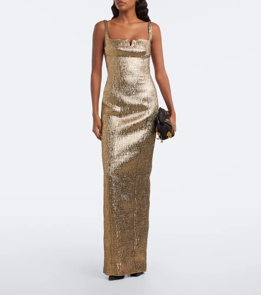 Roland Mouret Lamé jacquard gown | Thumbnail 3