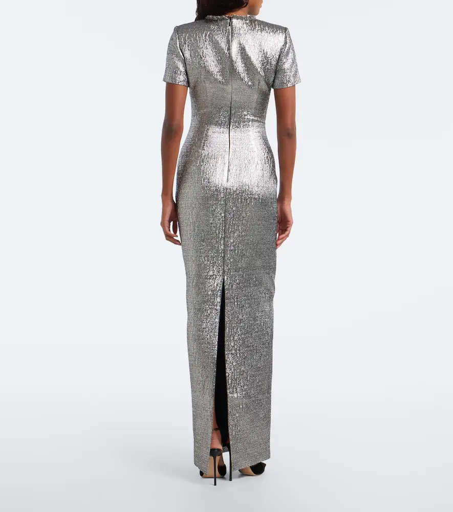 Roland Mouret Embellished lamé jacquard gown | Thumbnail 3