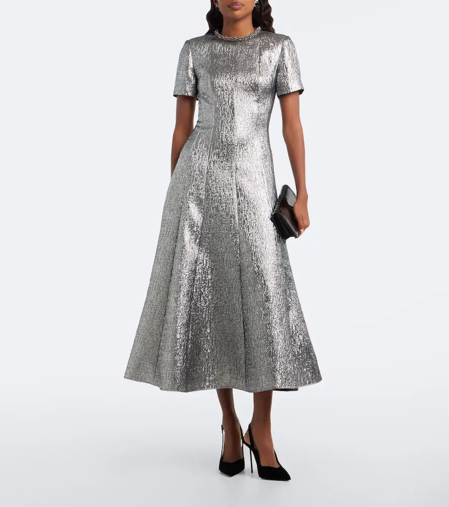 Roland Mouret Lamé jacquard maxi dress | Thumbnail 3