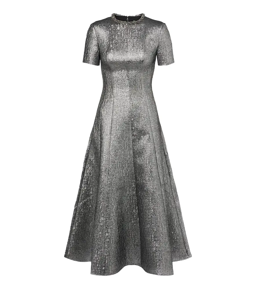 Lamé jacquard maxi dress Lamé jacquard maxi dress
