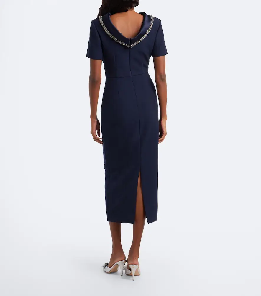 Roland Mouret Embellished crêpe midi dress | Thumbnail 2