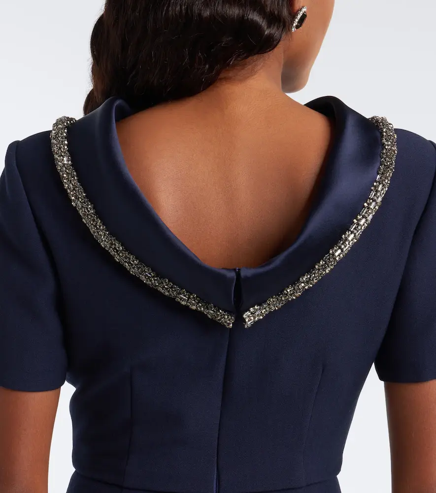 Roland Mouret Embellished crêpe midi dress | Thumbnail 5