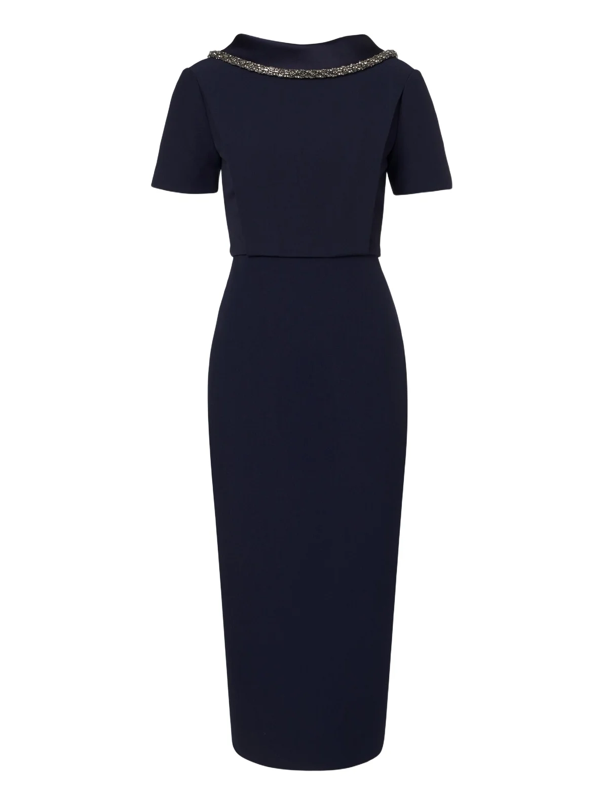 Embellished crêpe midi dress Embellished crêpe midi dress