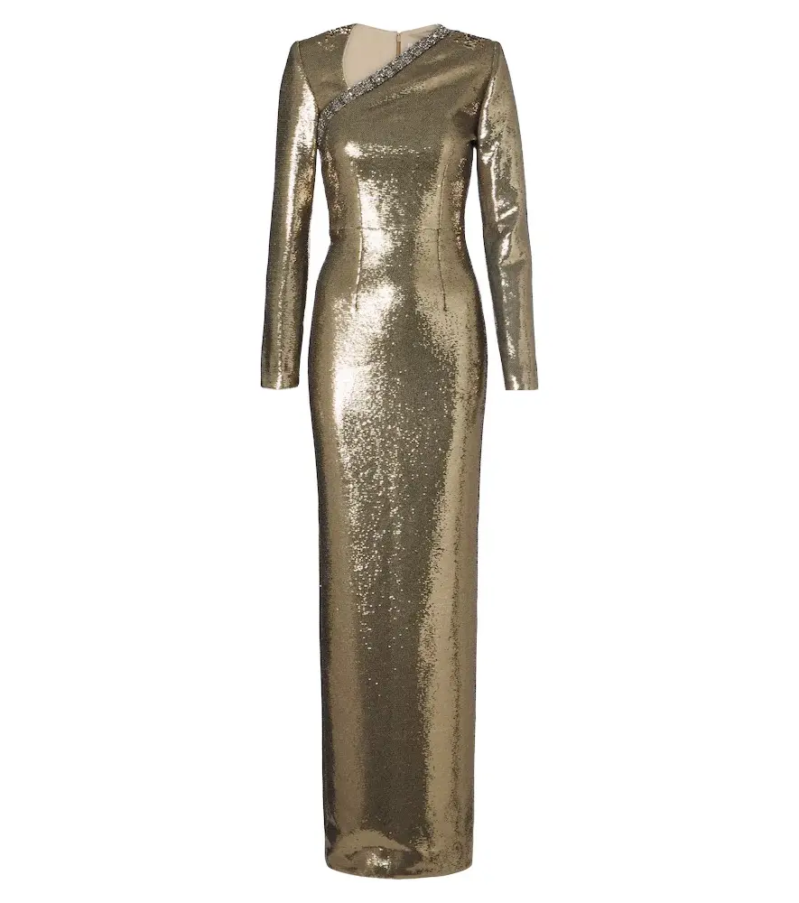 Roland Mouret Embellished sequined gown
