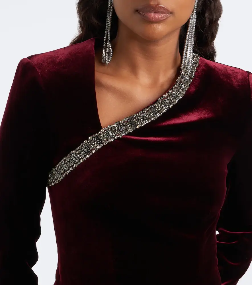 Roland Mouret Embellished velvet top | Thumbnail 5 Roland Mouret Embellished velvet top | Thumbnail 5