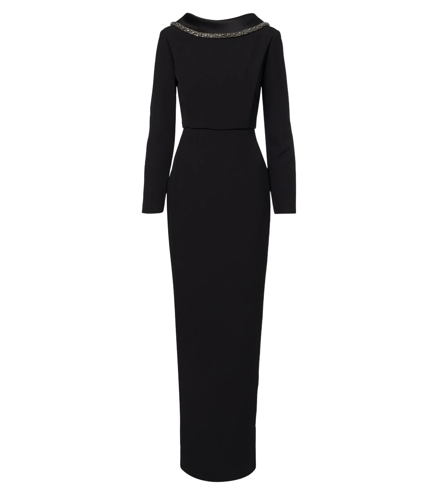 Embellished crêpe gown Embellished crêpe gown