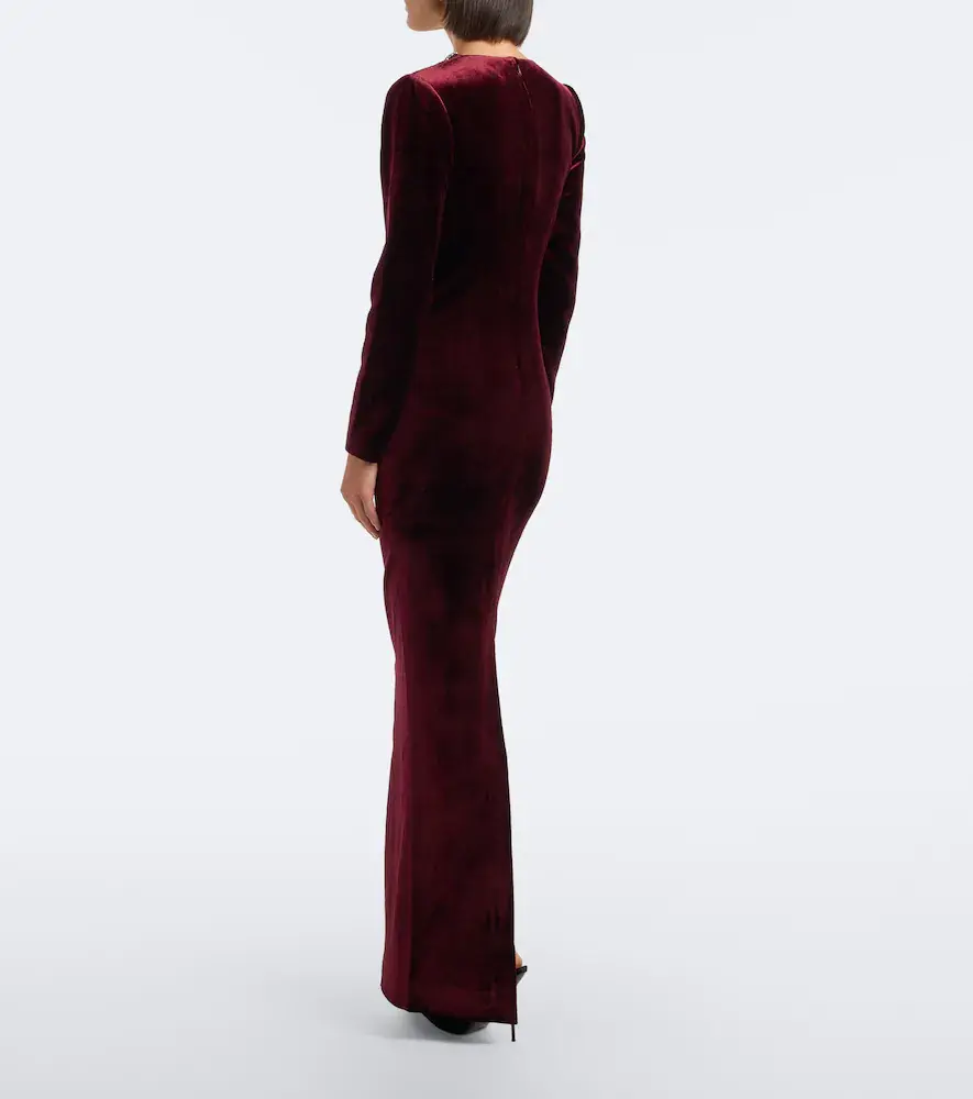 Roland Mouret Embellished velvet gown | Thumbnail 4