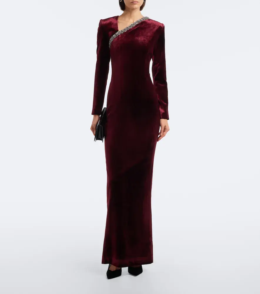 Roland Mouret Embellished velvet gown | Thumbnail 5