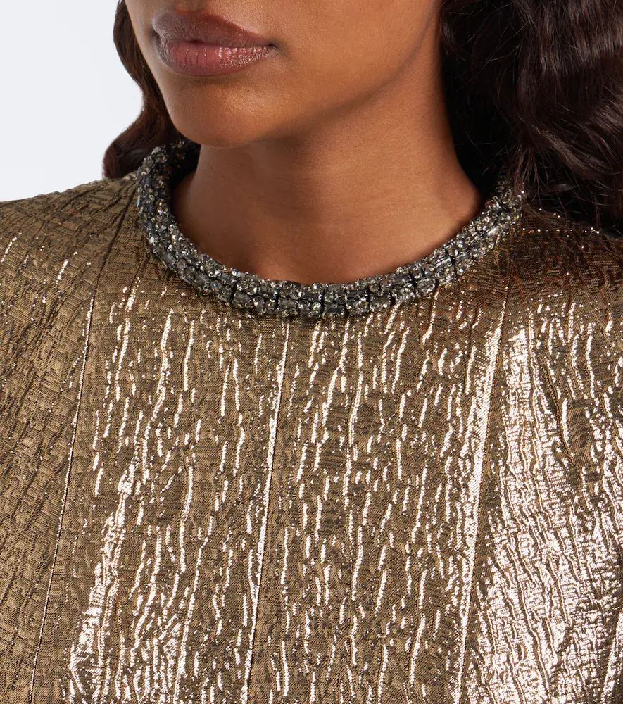 Roland Mouret Embellished lamé jacquard gown | Thumbnail 3 Roland Mouret Embellished lamé jacquard gown | Thumbnail 3