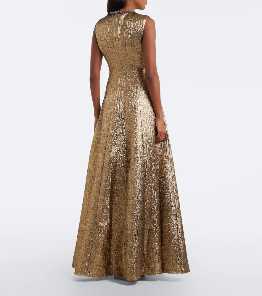 Roland Mouret Embellished lamé jacquard gown | Thumbnail 5 Roland Mouret Embellished lamé jacquard gown | Thumbnail 5