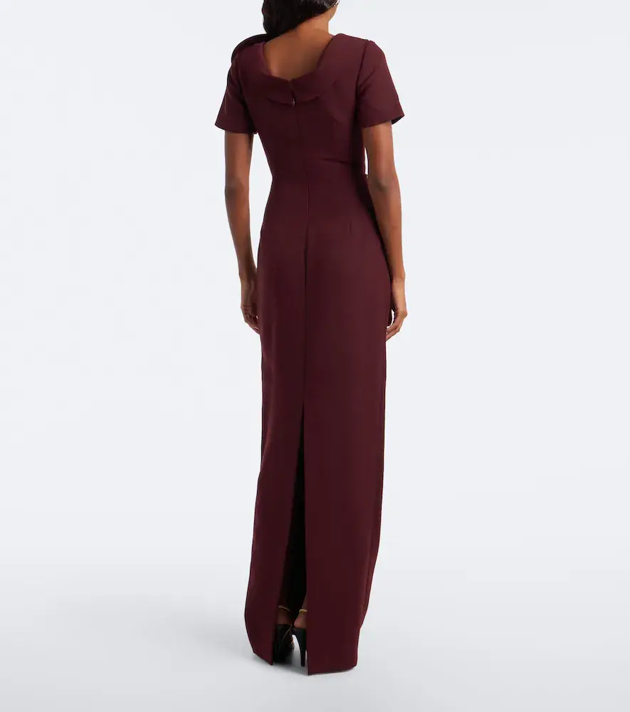 Roland Mouret Floral-appliqué crêpe midi dress | Thumbnail 5