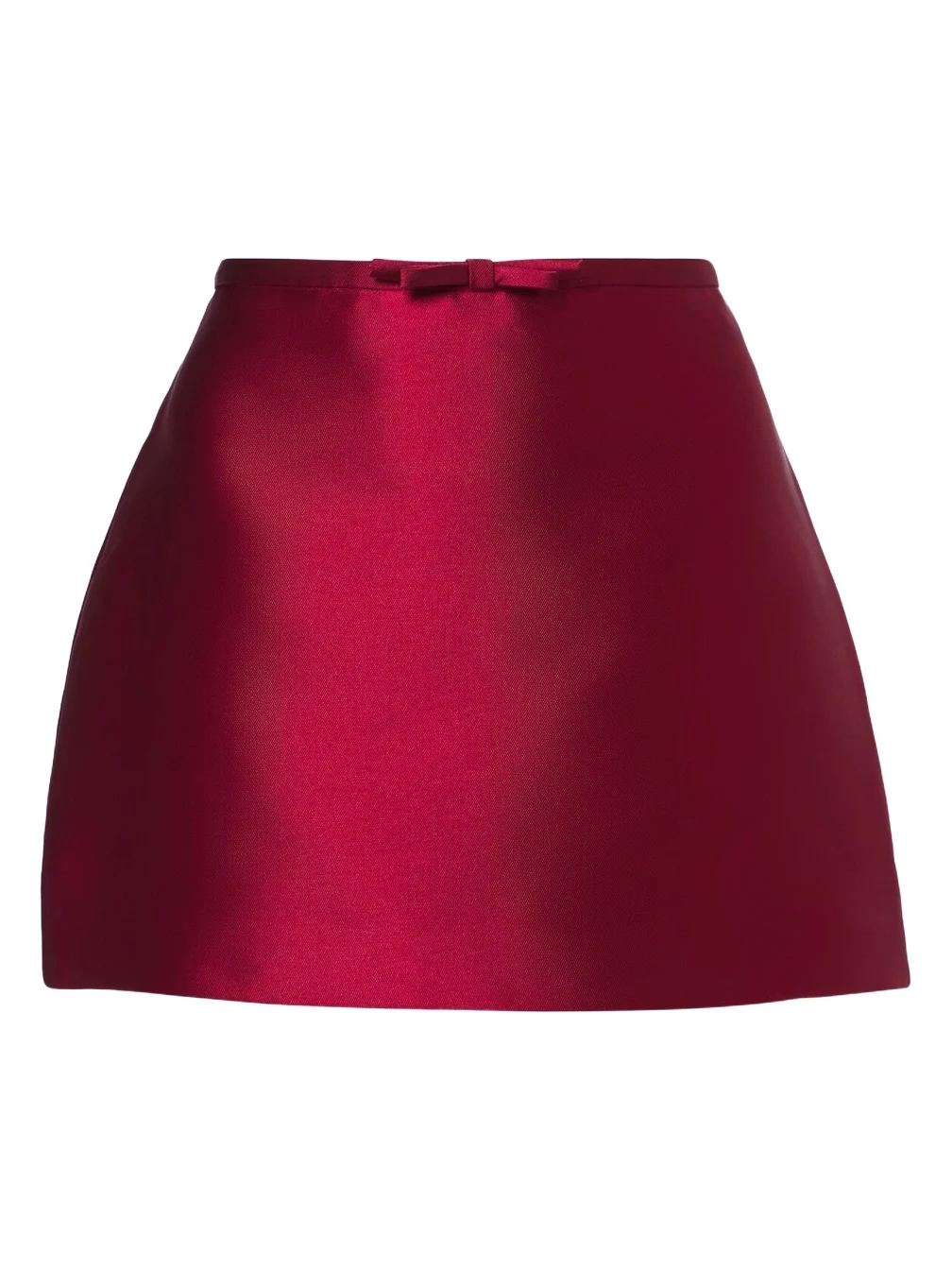 Simkhai Viana bow-detail satin miniskirt