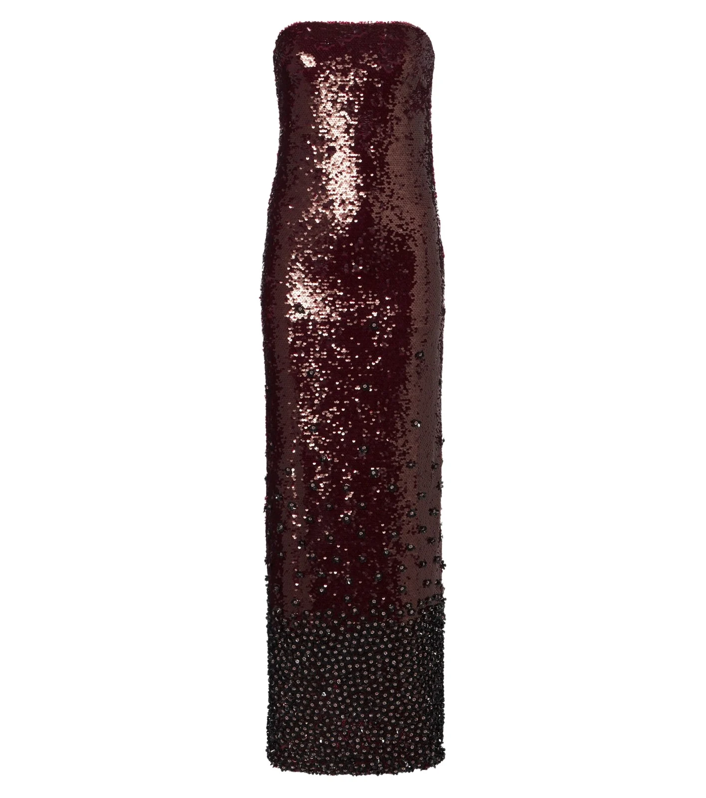 Là Fuori Sequined bustier gown