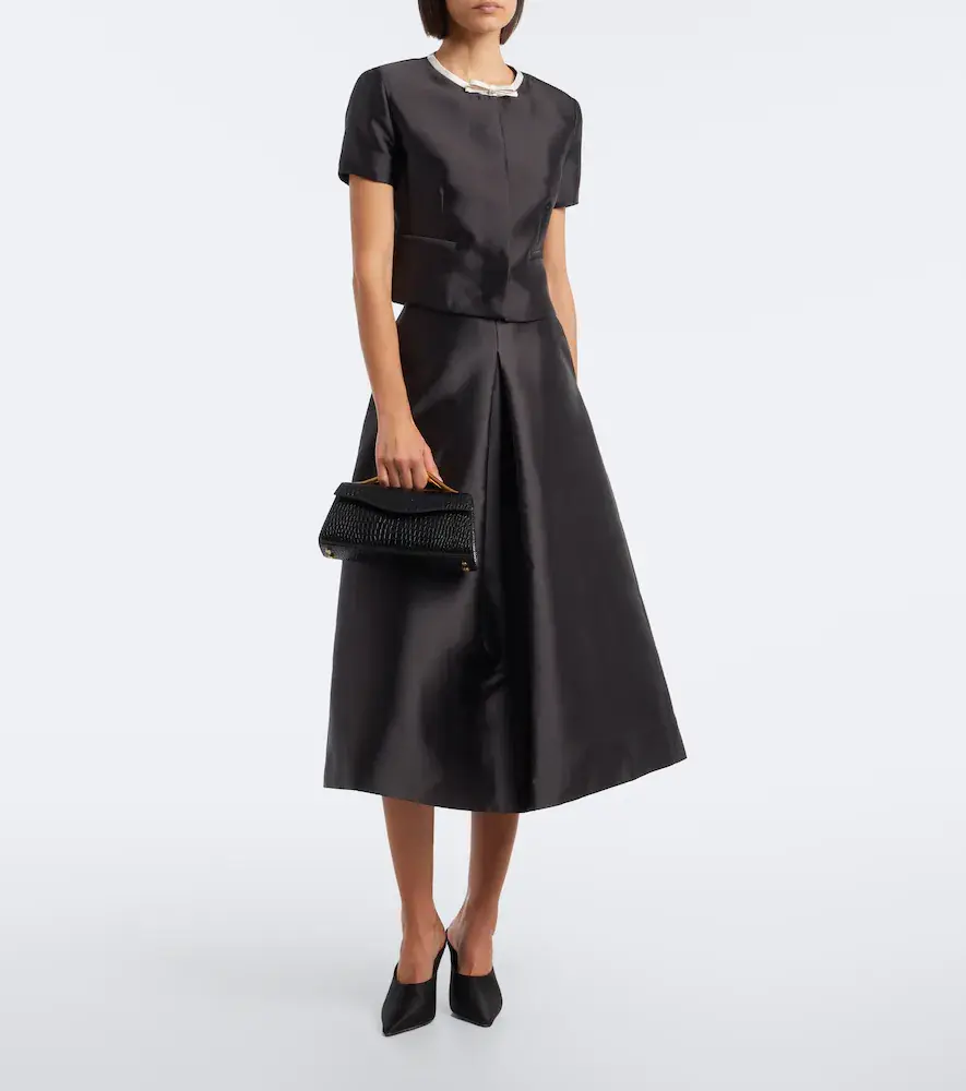 Simkhai Vexa satin midi skirt | Thumbnail 4 Simkhai Vexa satin midi skirt | Thumbnail 4