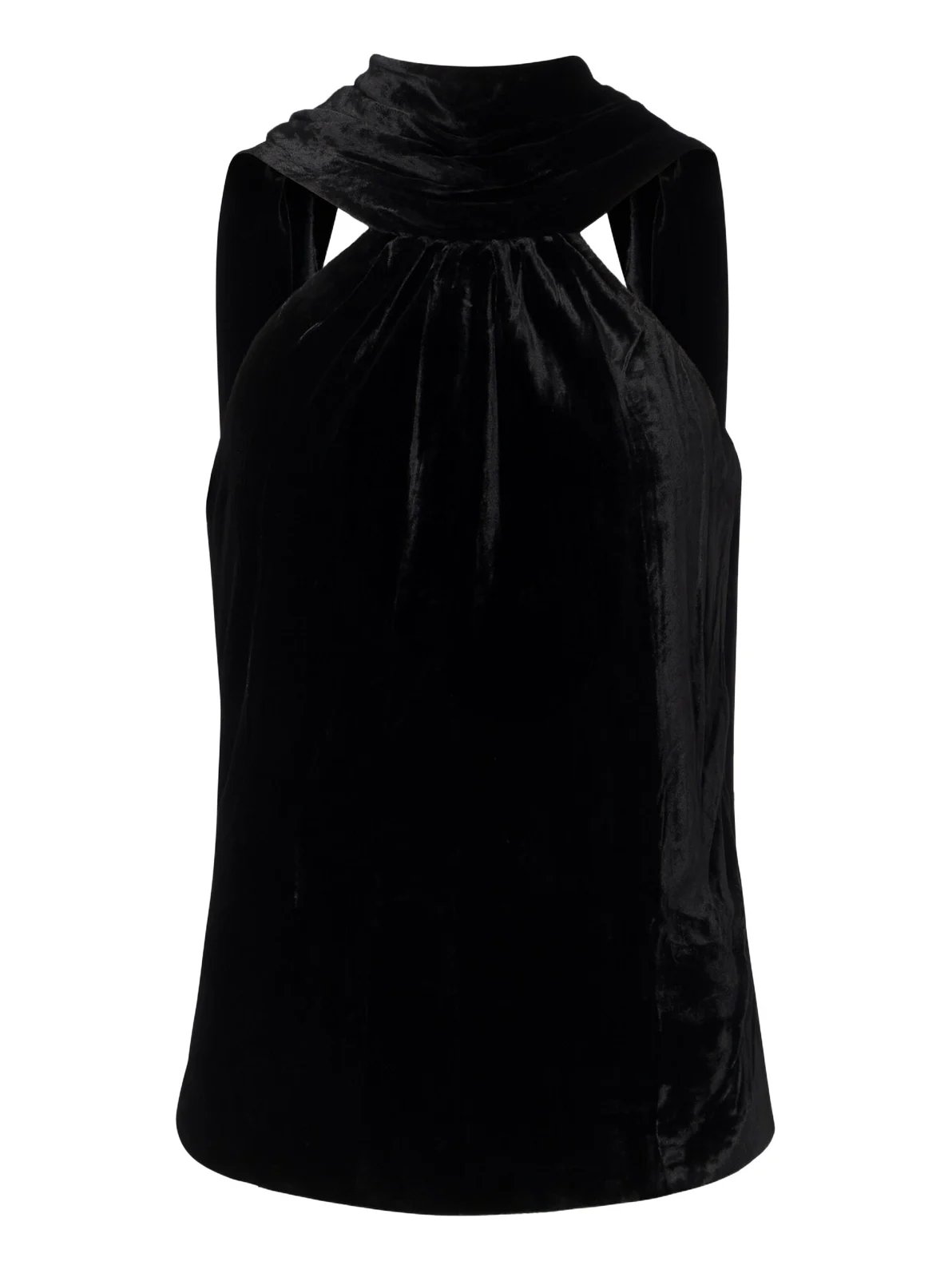 Scarlett draped caped velvet top