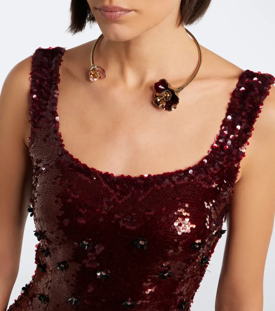 LA FUORI Là Fuori Embellished floral minidress | Thumbnail 3 LA FUORI Là Fuori Embellished floral minidress | Thumbnail 3