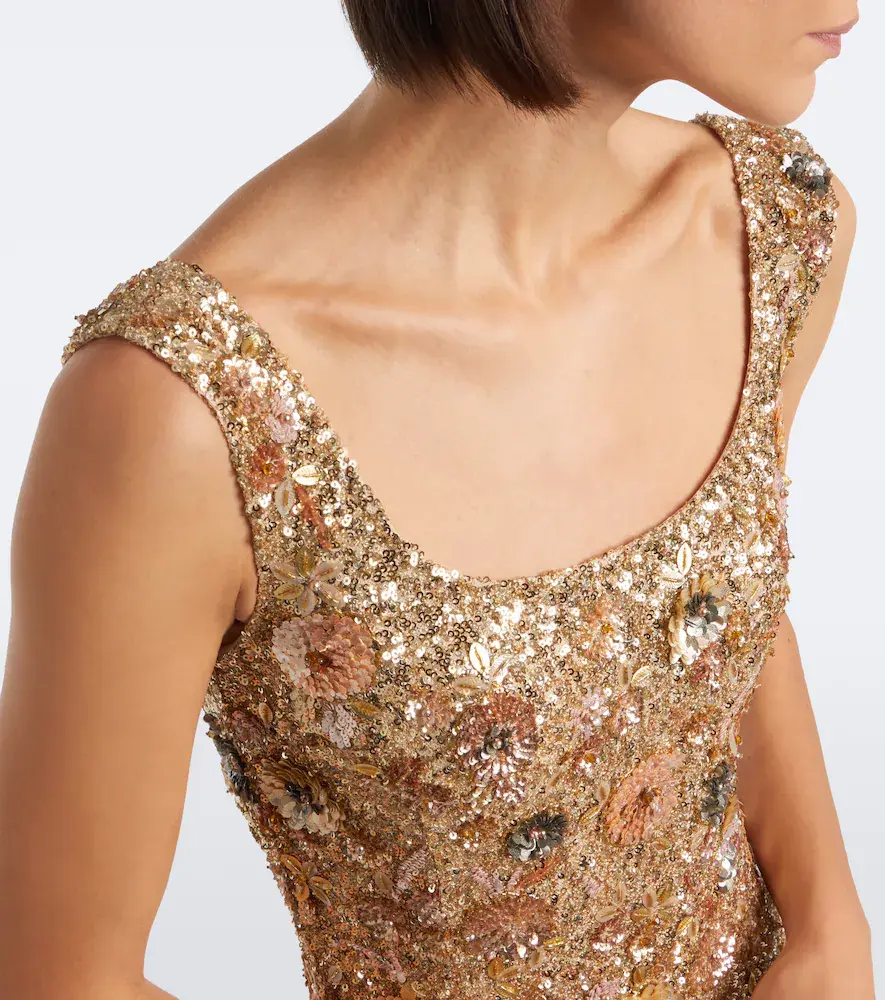LA FUORI Là Fuori Cyprus Garden floral sequined gown | Thumbnail 2 LA FUORI Là Fuori Cyprus Garden floral sequined gown | Thumbnail 2
