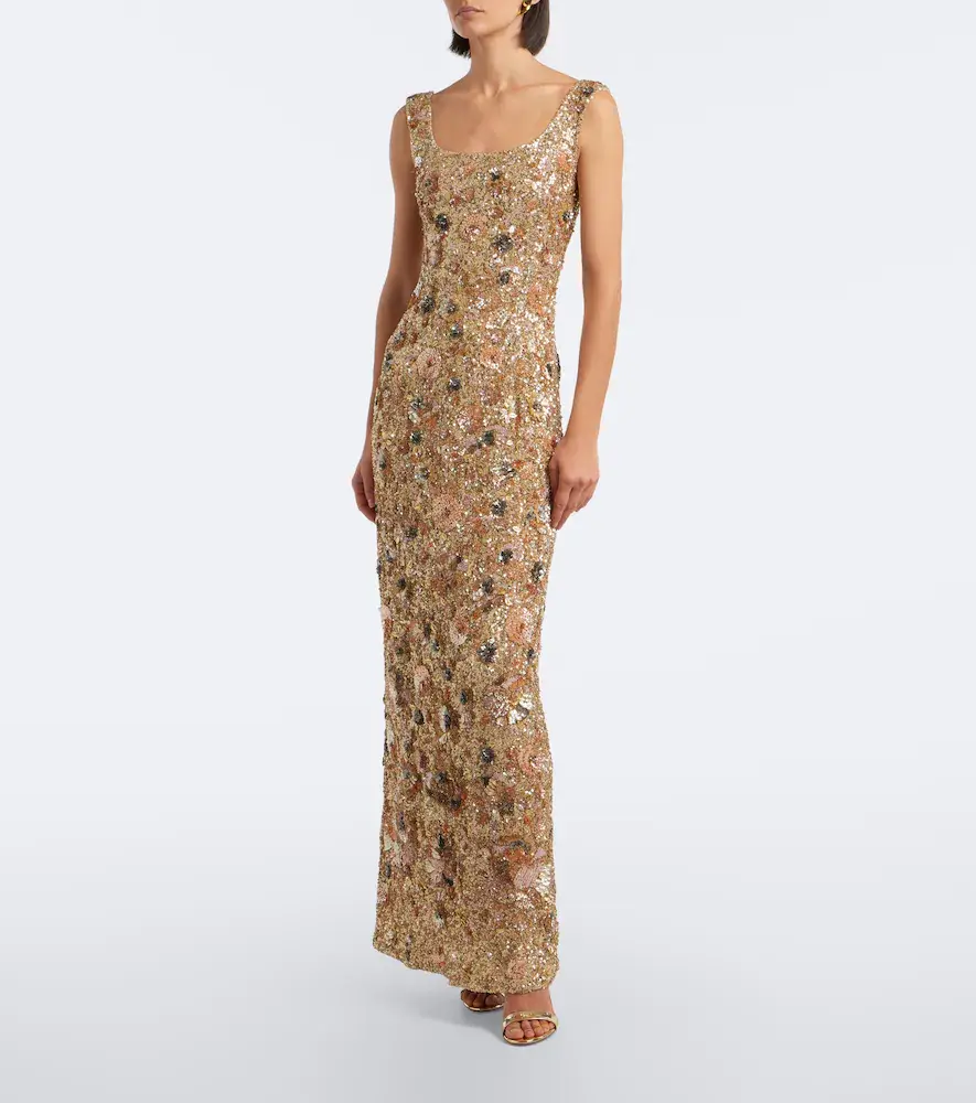 LA FUORI Là Fuori Cyprus Garden floral sequined gown | Thumbnail 5 LA FUORI Là Fuori Cyprus Garden floral sequined gown | Thumbnail 5