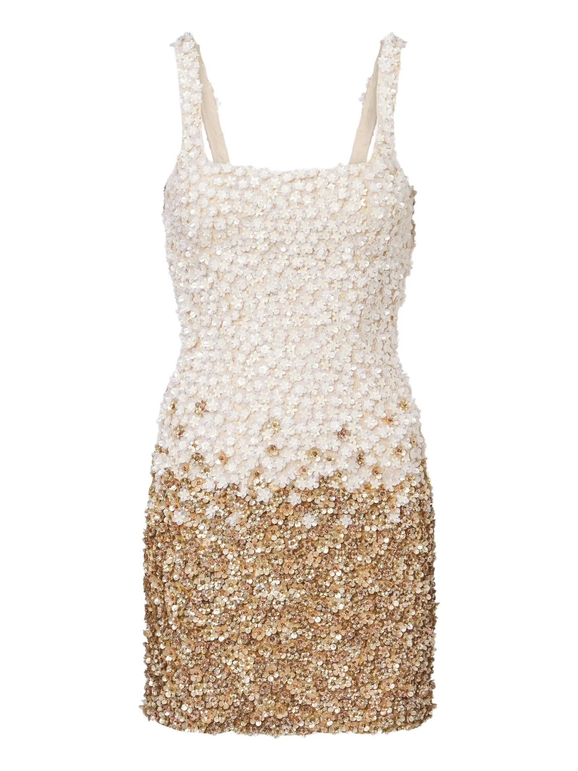 Là Fuori Embellished floral silk minidress Là Fuori Embellished floral silk minidress