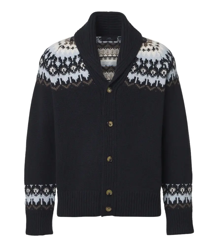 Arch4 Mr Frostvale Fair Isle cashmere cardigan