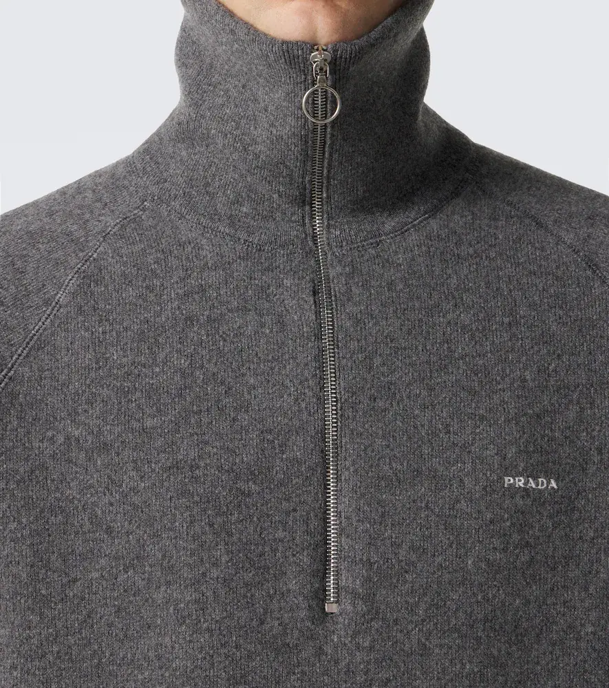Prada Wool and cashmere half-zip sweater | Thumbnail 2 Prada Wool and cashmere half-zip sweater | Thumbnail 2