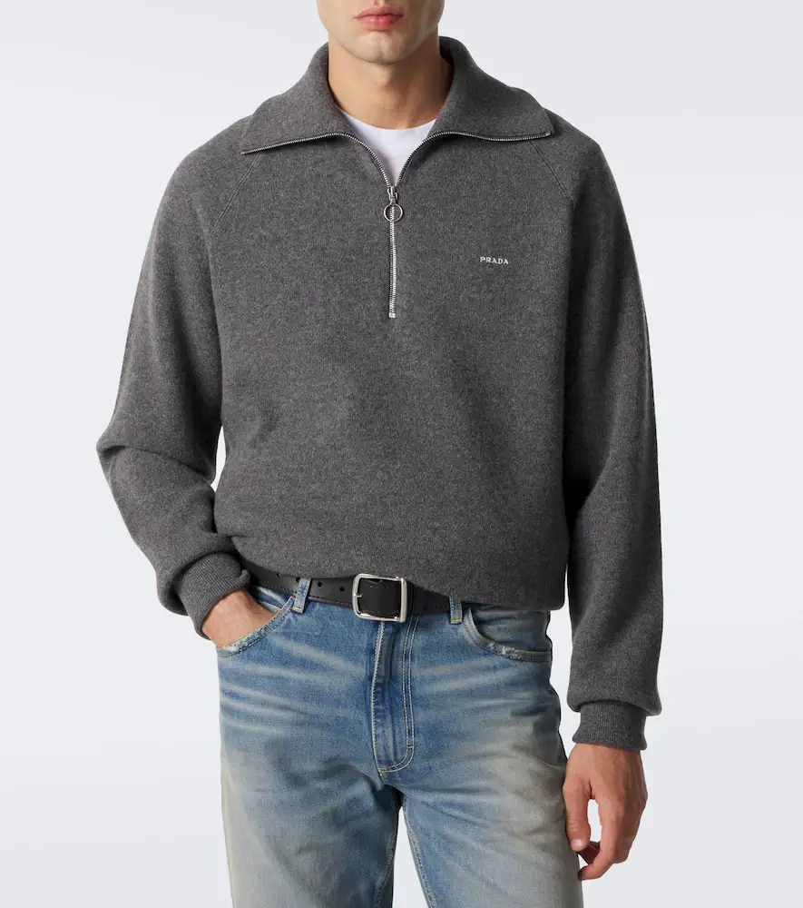 Prada Wool and cashmere half-zip sweater | Thumbnail 7 Prada Wool and cashmere half-zip sweater | Thumbnail 7