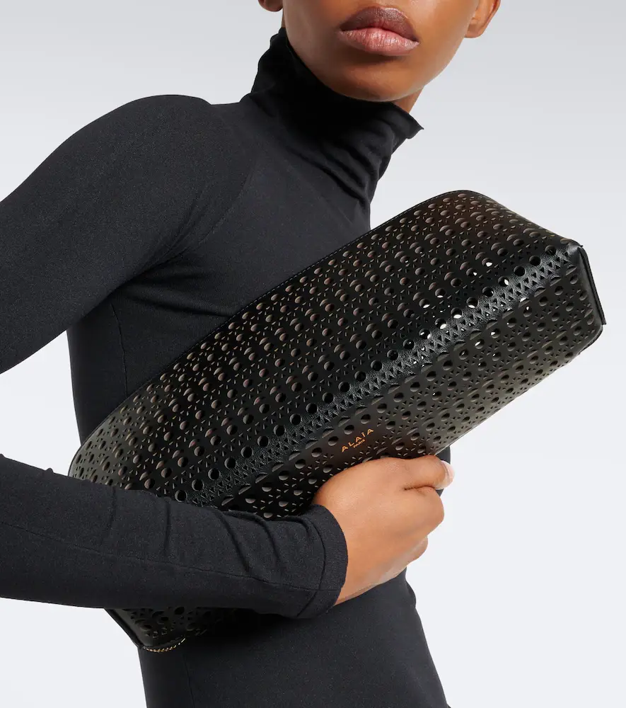 Alaïa Alaïa Delta Vienne leather clutch | Thumbnail 5
