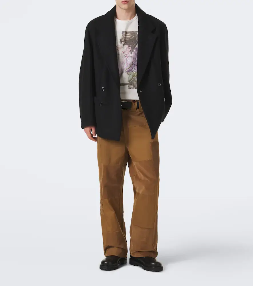 Junya Watanabe Patchwork cotton wide-leg pants | Thumbnail 4 Junya Watanabe Patchwork cotton wide-leg pants | Thumbnail 4