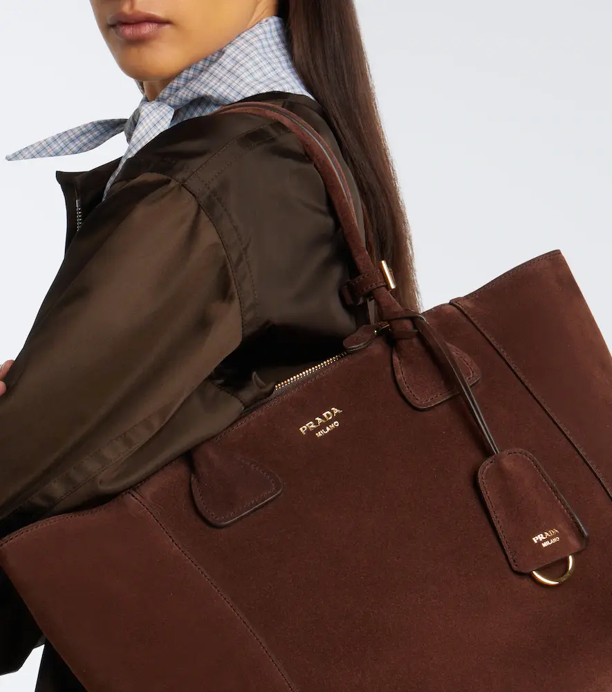 Prada Nova Large suede tote bag | Thumbnail 5