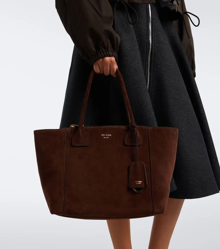 Prada Nova Large suede tote bag | Thumbnail 6