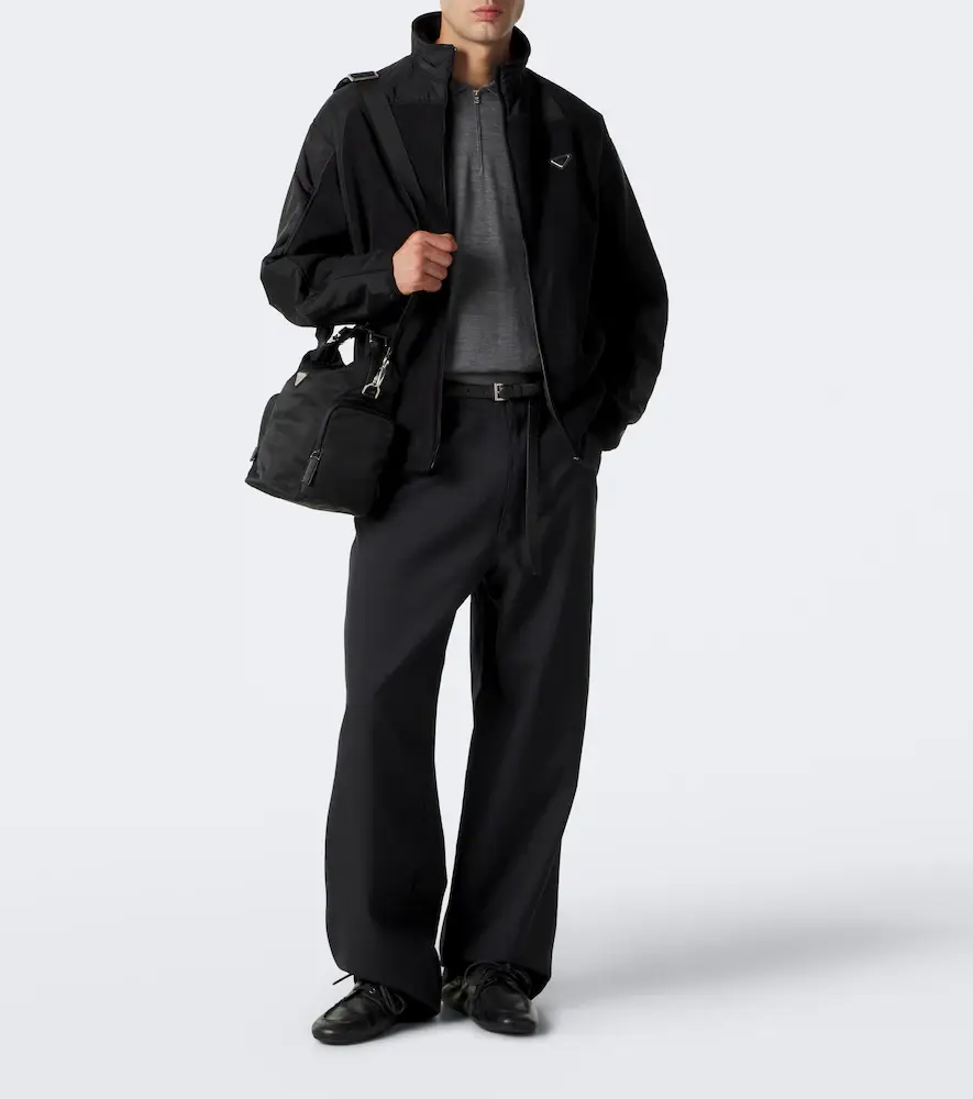 Prada Re-Nylon and fleece jacket | Thumbnail 2 Prada Re-Nylon and fleece jacket | Thumbnail 2