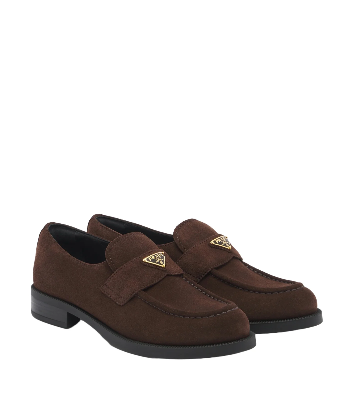 Prada Suede penny loafers