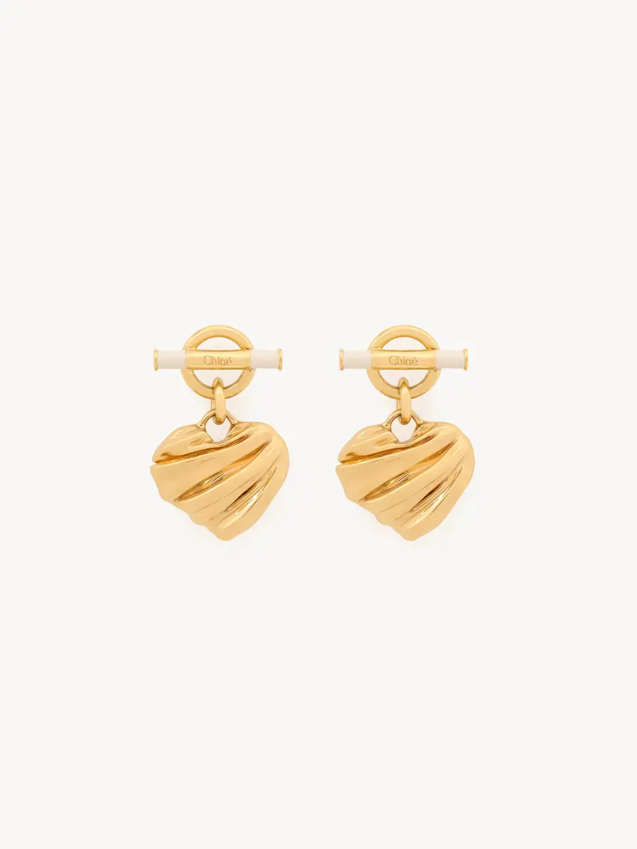 Chloé The Chloé Pleated Heart earrings | Thumbnail 2
