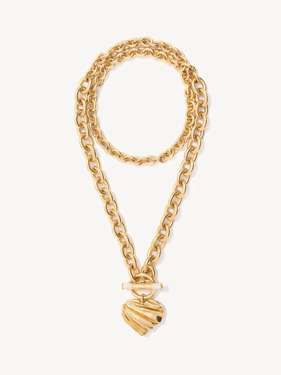 Chloé The Chloé Pleated Heart necklace | Thumbnail 2 Chloé The Chloé Pleated Heart necklace | Thumbnail 2