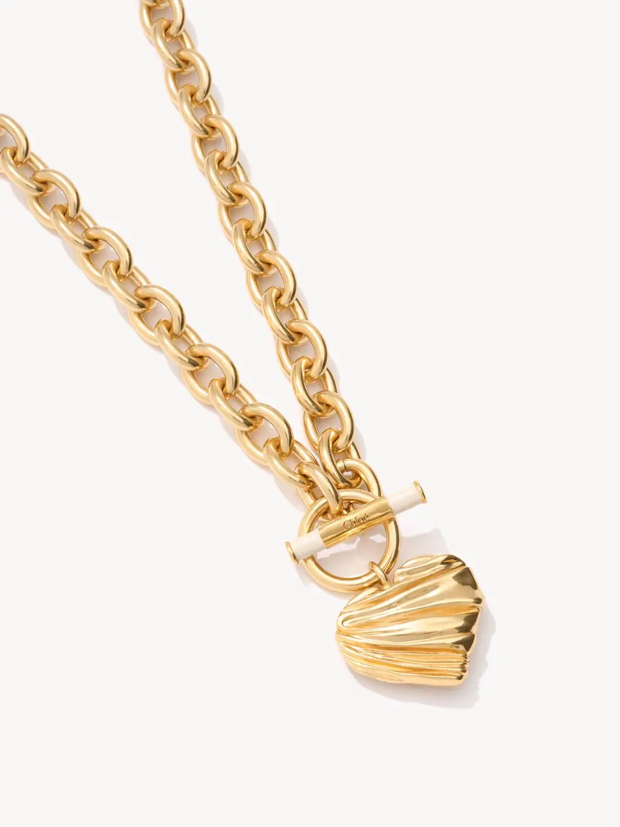 Chloé The Chloé Pleated Heart necklace | Thumbnail 4 Chloé The Chloé Pleated Heart necklace | Thumbnail 4