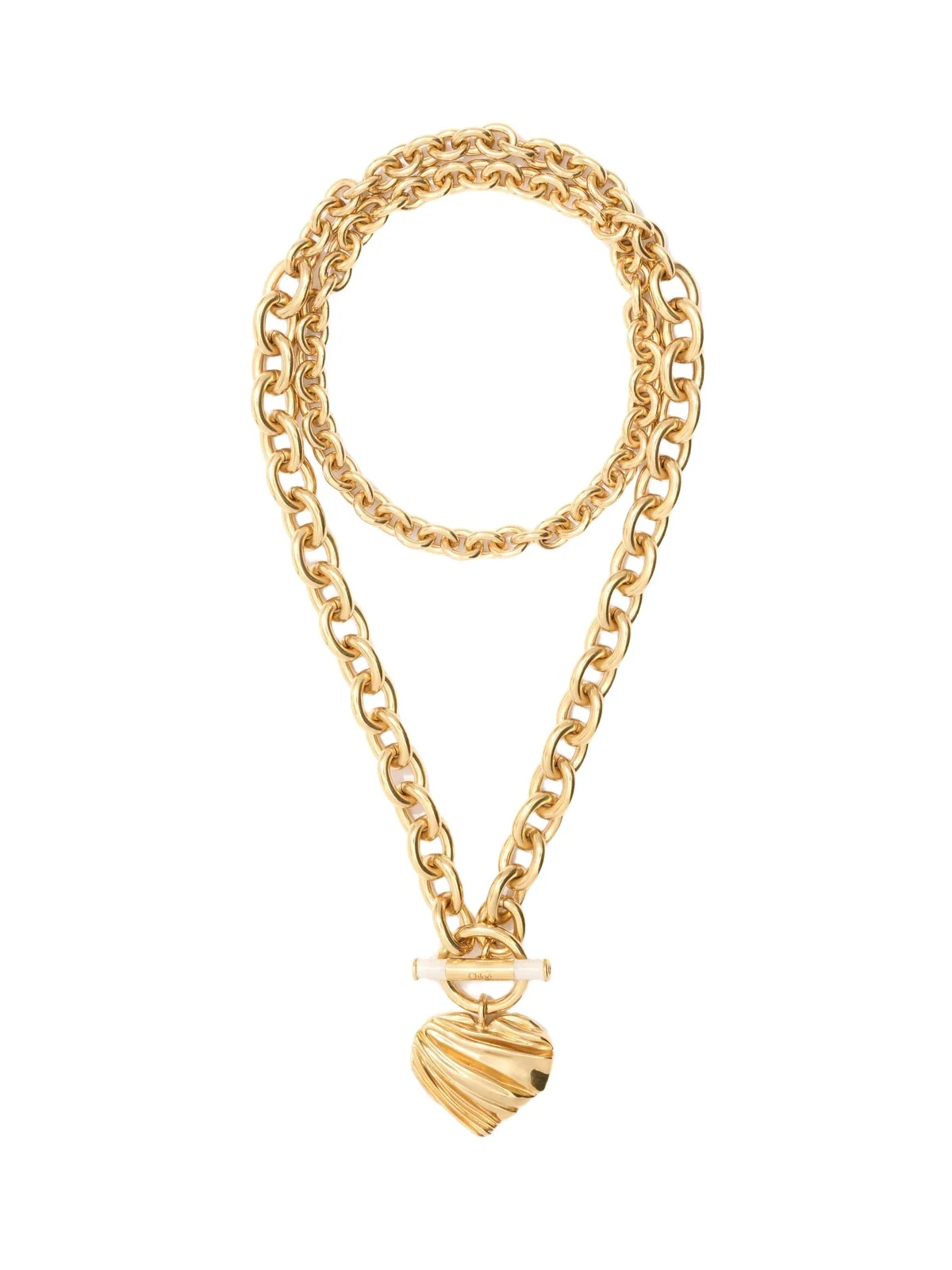 Chloé The Chloé Pleated Heart necklace