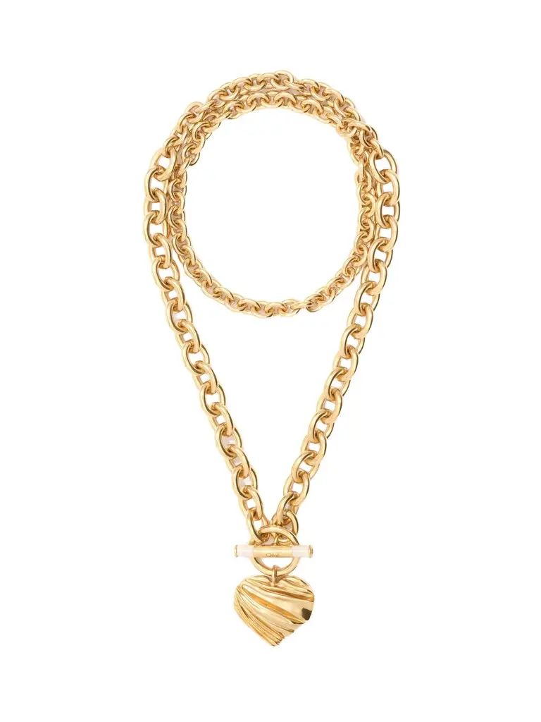 Chloé The Chloé Pleated Heart necklace