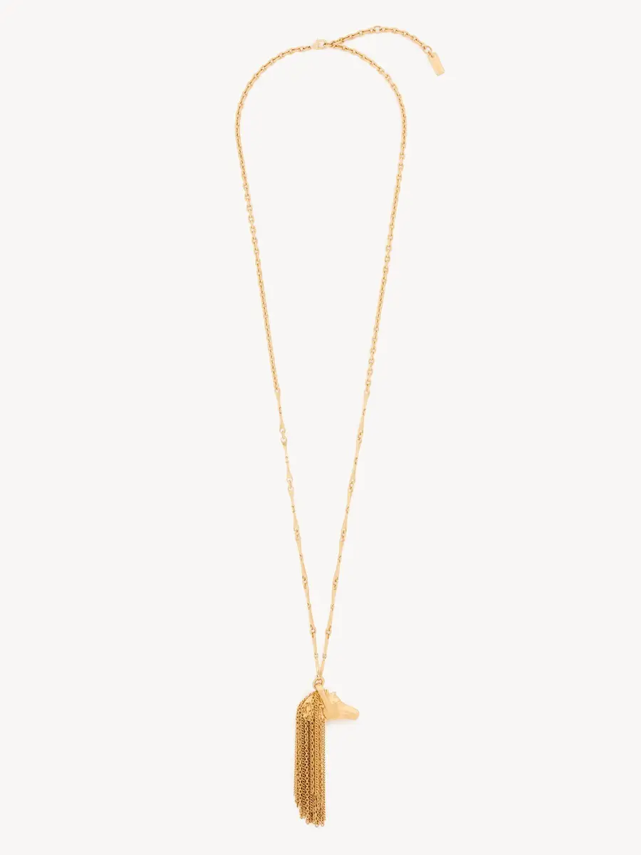 Chloé The Chloé Chain Horse pendant necklace | Thumbnail 2