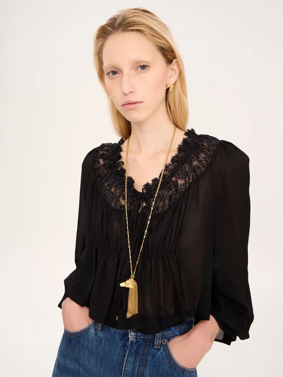 Chloé The Chloé Chain Horse pendant necklace | Thumbnail 3