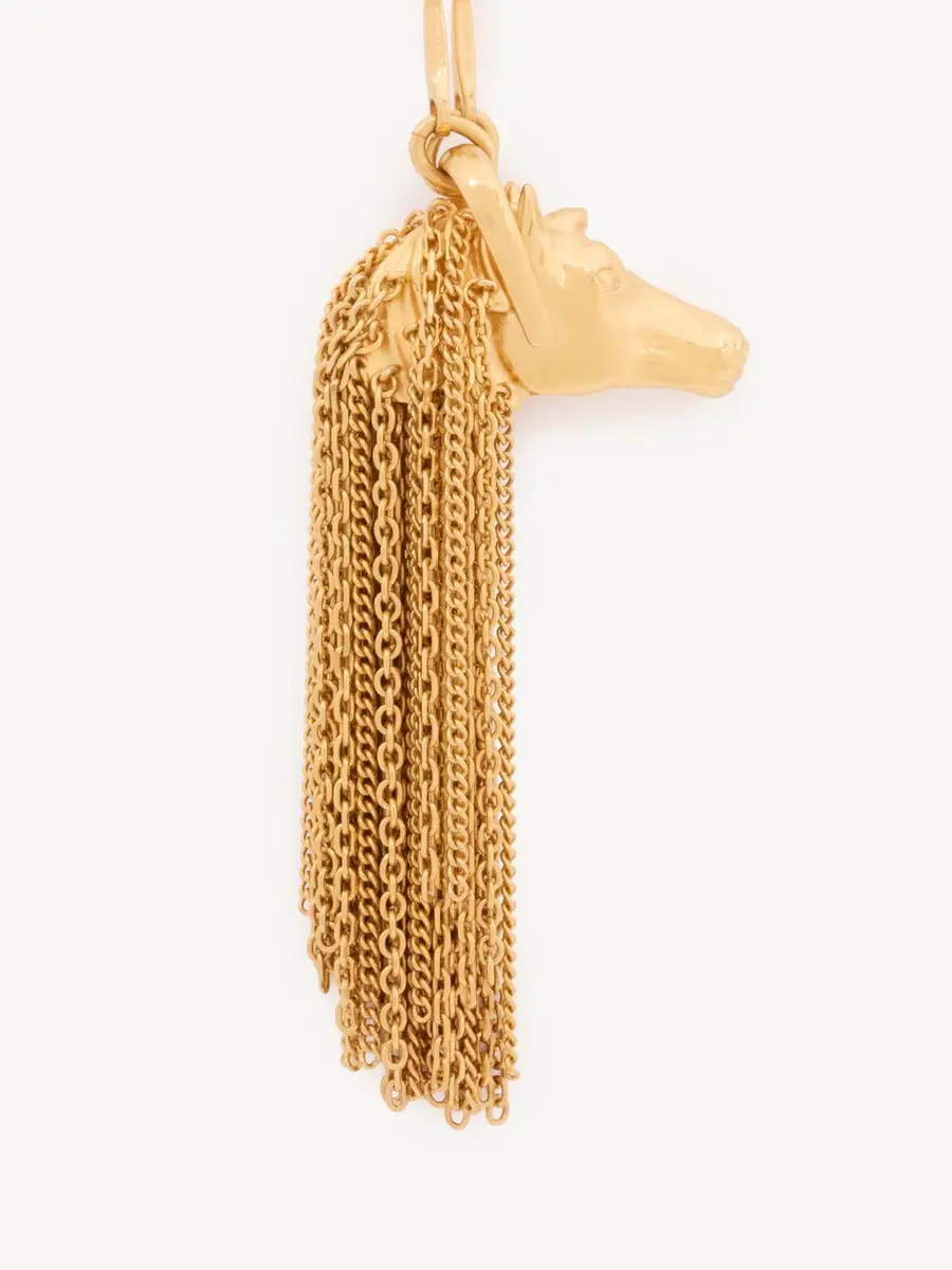 Chloé The Chloé Chain Horse pendant necklace | Thumbnail 4