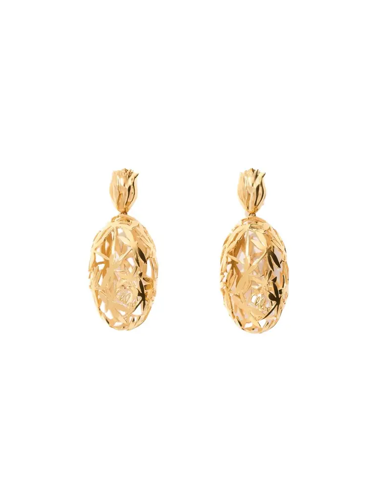 Chloé The Chloé Gilded Cage earrings