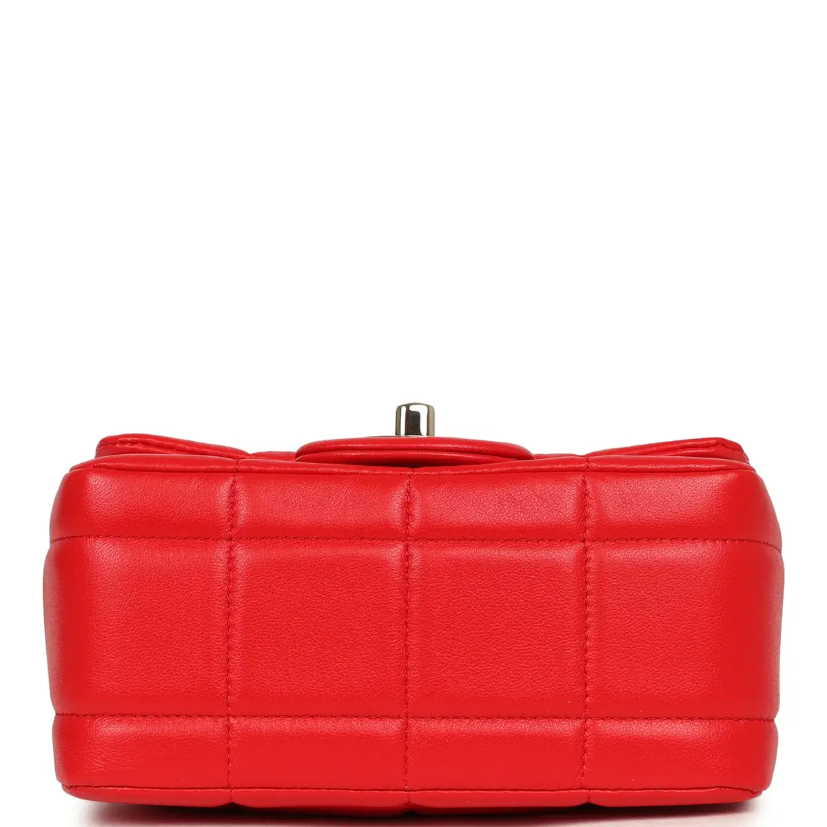 Chanel Chanel Monacoco Mini Square Flap Bag Red Lambskin Light Gold Hardware | Thumbnail 6 Chanel Chanel Monacoco Mini Square Flap Bag Red Lambskin Light Gold Hardware | Thumbnail 6