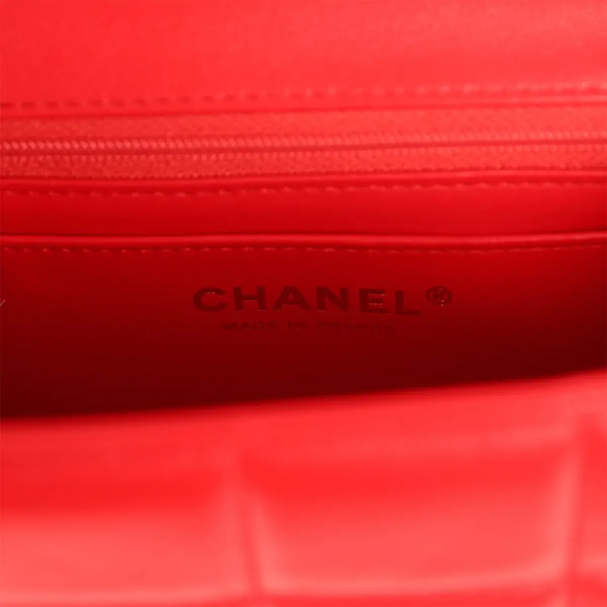 Chanel Chanel Monacoco Mini Square Flap Bag Red Lambskin Light Gold Hardware | Thumbnail 10 Chanel Chanel Monacoco Mini Square Flap Bag Red Lambskin Light Gold Hardware | Thumbnail 10