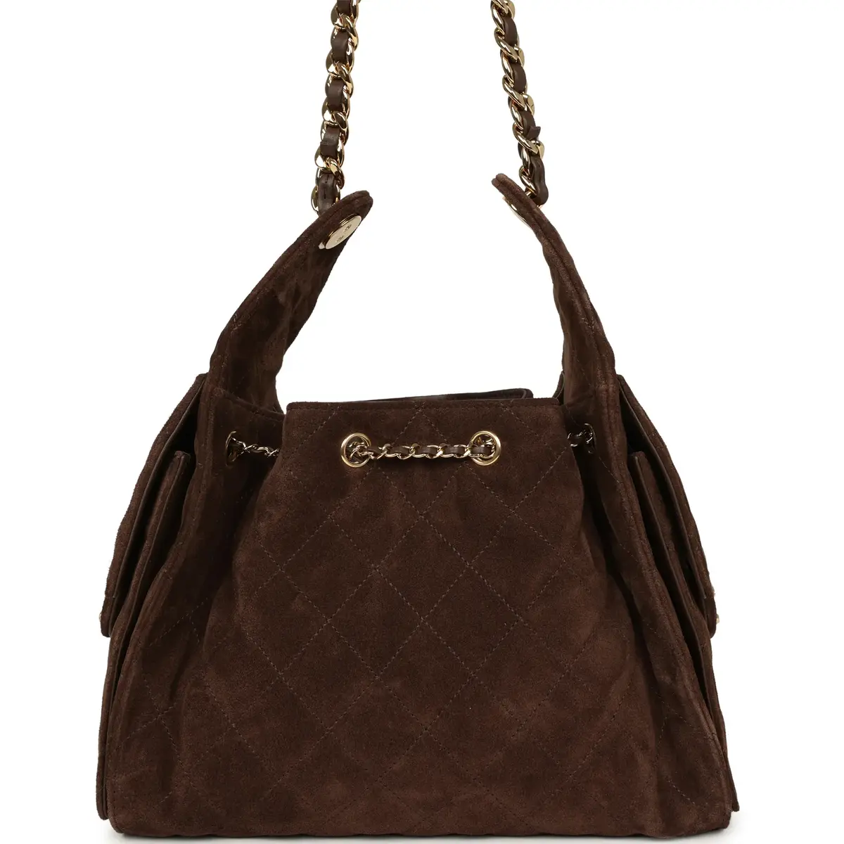 Chanel Chanel Small 25 Hobo Bag Dark Brown Suede Gold Hardware | Thumbnail 4 Chanel Chanel Small 25 Hobo Bag Dark Brown Suede Gold Hardware | Thumbnail 4