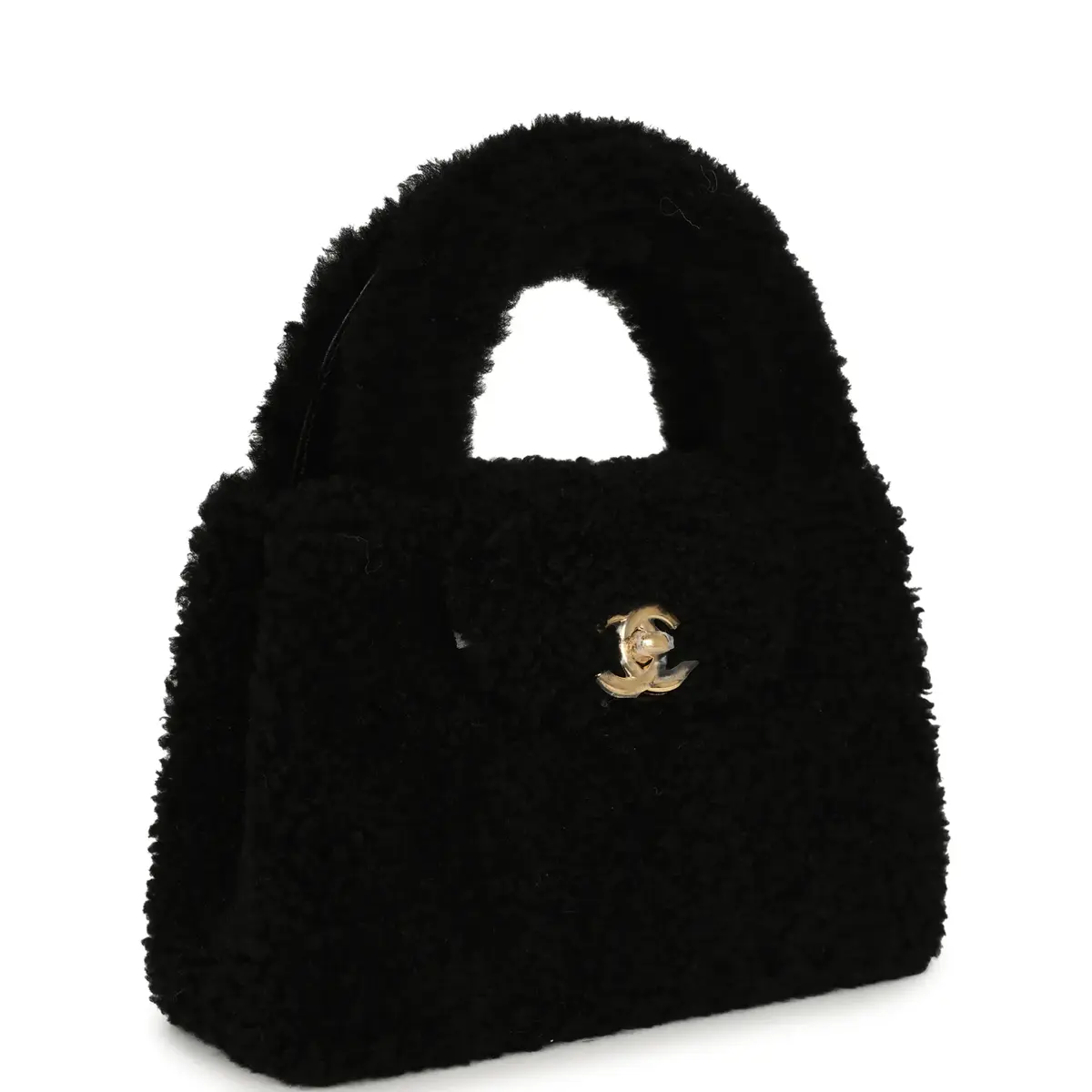 Chanel Chanel Small Kelly Shopper Black Shearling Gold Hardware | Thumbnail 2 Chanel Chanel Small Kelly Shopper Black Shearling Gold Hardware | Thumbnail 2