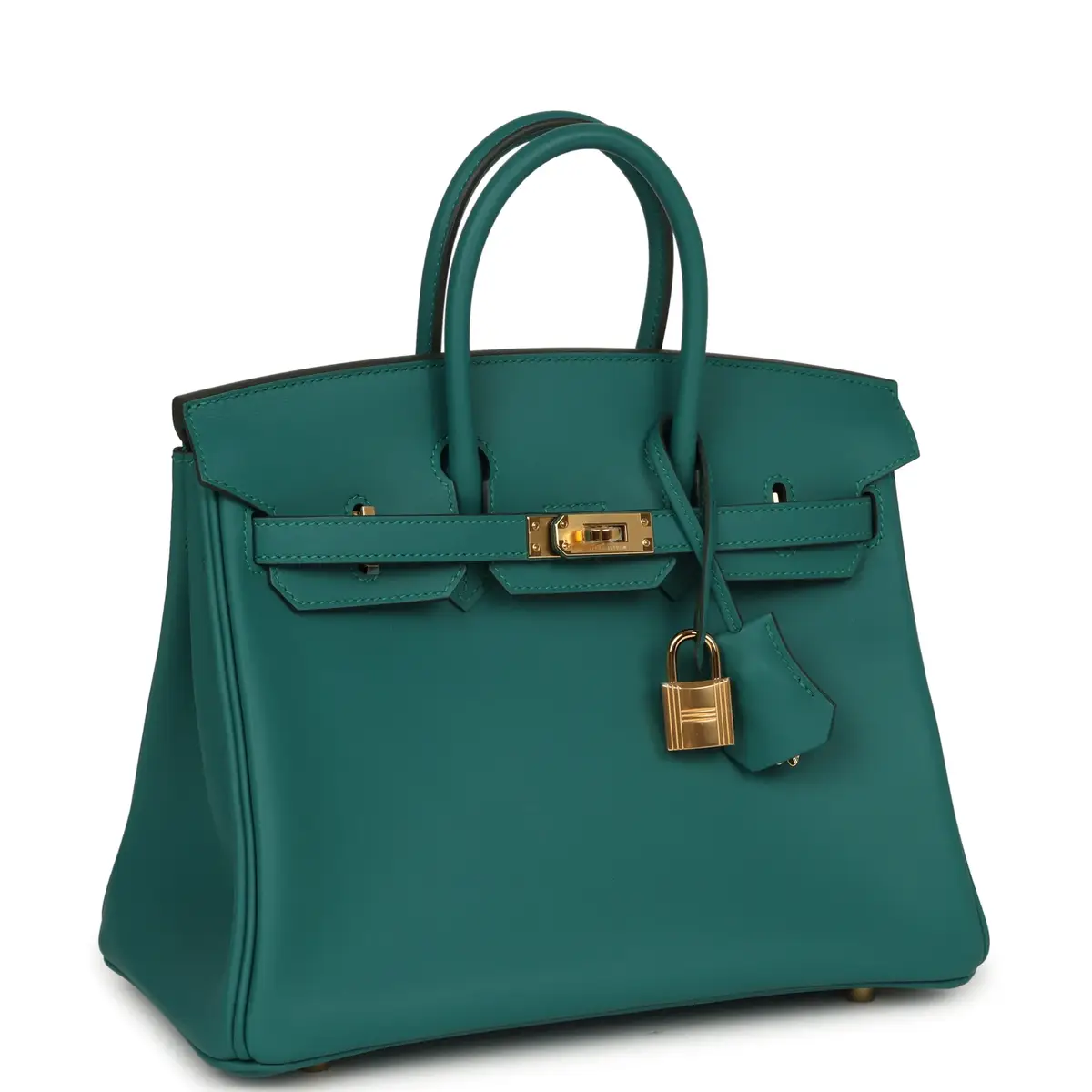 HERMÈS Hermes Birkin 25 Malachite Swift Gold Hardware | Thumbnail 2 HERMÈS Hermes Birkin 25 Malachite Swift Gold Hardware | Thumbnail 2