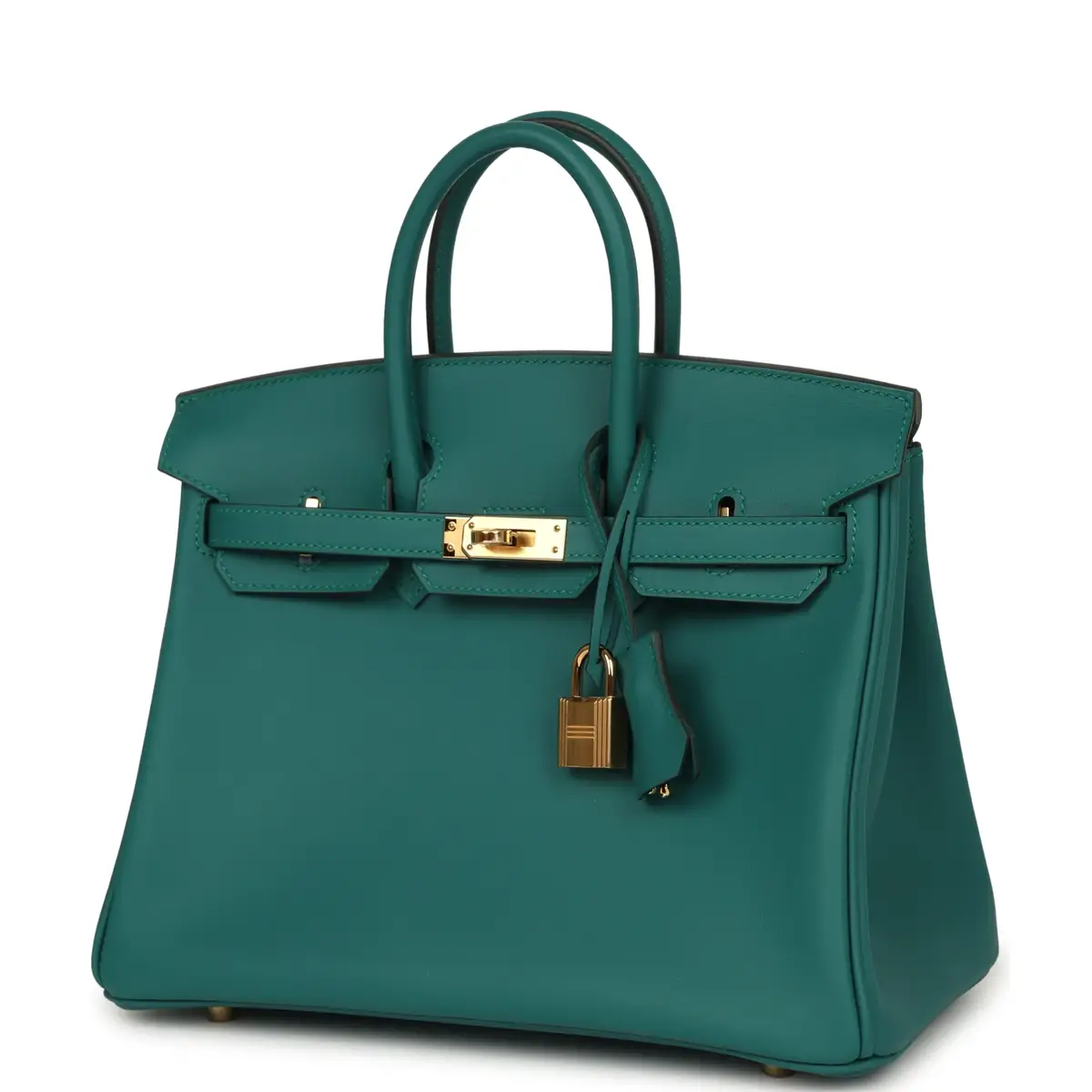 HERMÈS Hermes Birkin 25 Malachite Swift Gold Hardware | Thumbnail 5 HERMÈS Hermes Birkin 25 Malachite Swift Gold Hardware | Thumbnail 5